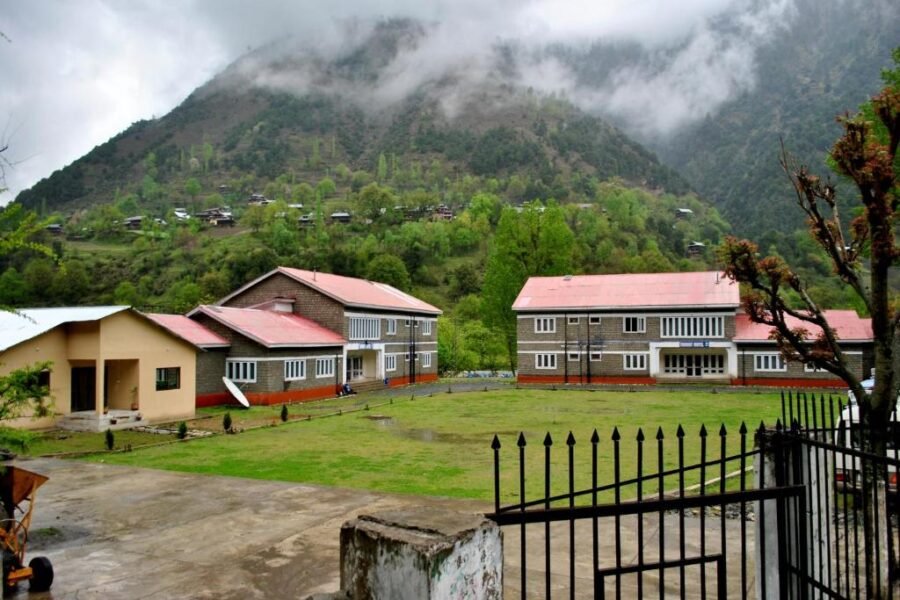 Karen resort hills covered with snow